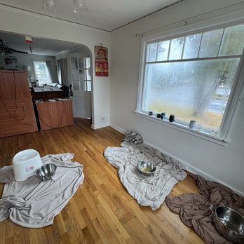 Accountable Exteriors - Flood in dining room. Just before ceiling fell out. Roofers failed to tarp roof during rain storm - Siding Near Me - Gervais, Oregon