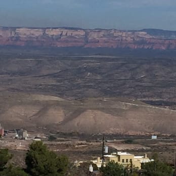 Haunted Hamburger - A view from the outside patio! It's beautiful there! - Burgers Near Me - Jerome, Arizona Haunted Hamburger - A view from the outside patio! It's beautiful there! - Burgers Near Me - Jerome, Arizona