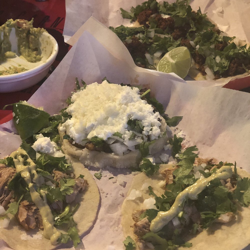 Dos Carnales - Two carnitas tacos and a al pastor sope. - Mexican Near Me - Antioch, Tennessee Dos Carnales - Two carnitas tacos and a al pastor sope. - Mexican Near Me - Antioch, Tennessee