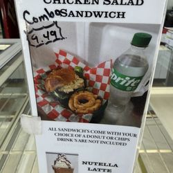 Donut Palace - Chicken Salad Sandwich Lunch Special