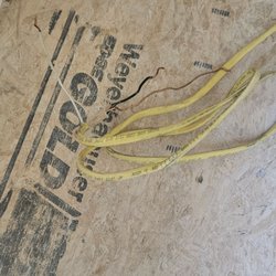 ServiceMaster of Medford - These are the live and exposed wires that were just left out on the floor.