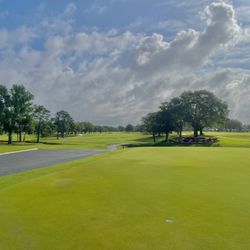 Sara Bay Country Club - View from putting green down first hole