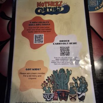 Mother's Cantina - Restaurant menu - Mexican Near Me - Ocean City, Maryland Mother's Cantina - Restaurant menu - Mexican Near Me - Ocean City, Maryland