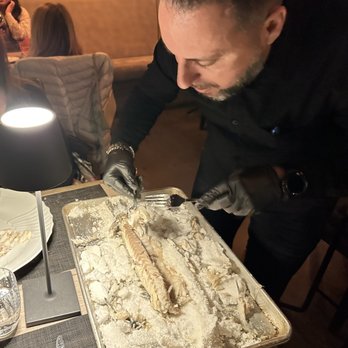 Posa - Salt crusted Branzino filleted table side. - Italian Near Me - Ridgefield, Connecticut