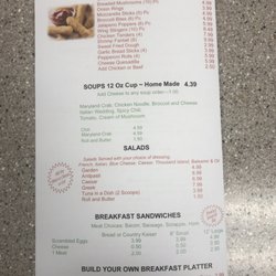 Marrone Delicatessen - Menu page 1