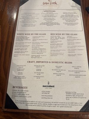 Menu photo 4 Cedar Creek Inn Brea, CA Menu photo 4 Cedar Creek Inn Brea, CA