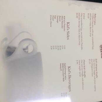 Donut & Cafe - Kid's menu (so sorry it's sideways) - Donuts Near Me - Carrollton, Texas