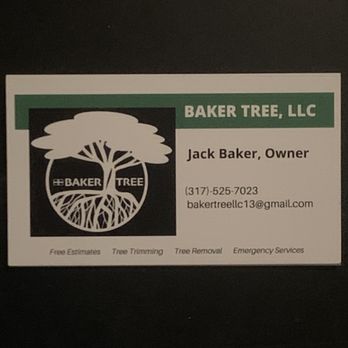 Baker Tree - Business Card - Tree Services Near Me Baker Tree - Business Card - Tree Services Near Me