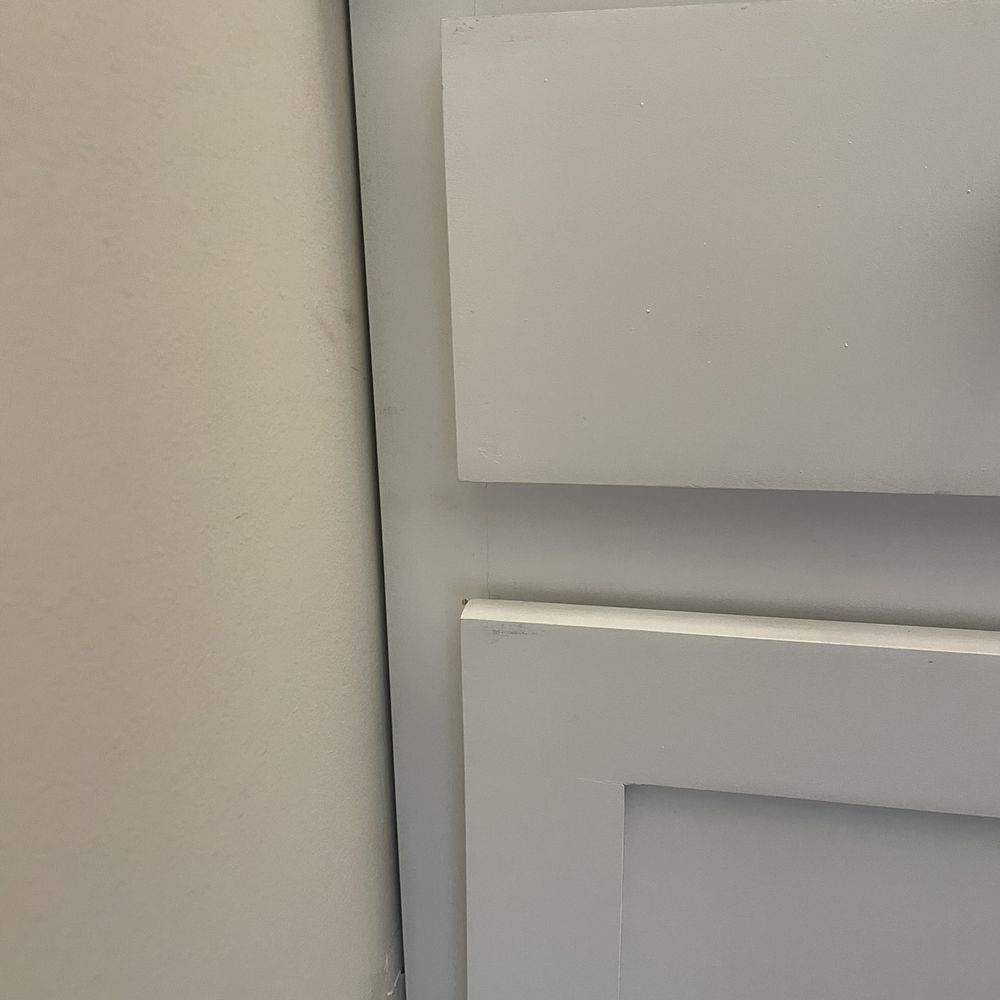 Intelligent Wood Design - Usually, cabinet installers bring "spacers" to cover any gaps in the wall. Jacob did not. - Cabinetry Near Me - Lookout Mountain, Georgia Intelligent Wood Design - Usually, cabinet installers bring "spacers" to cover any gaps in the wall. Jacob did not. - Cabinetry Near Me - Lookout Mountain, Georgia