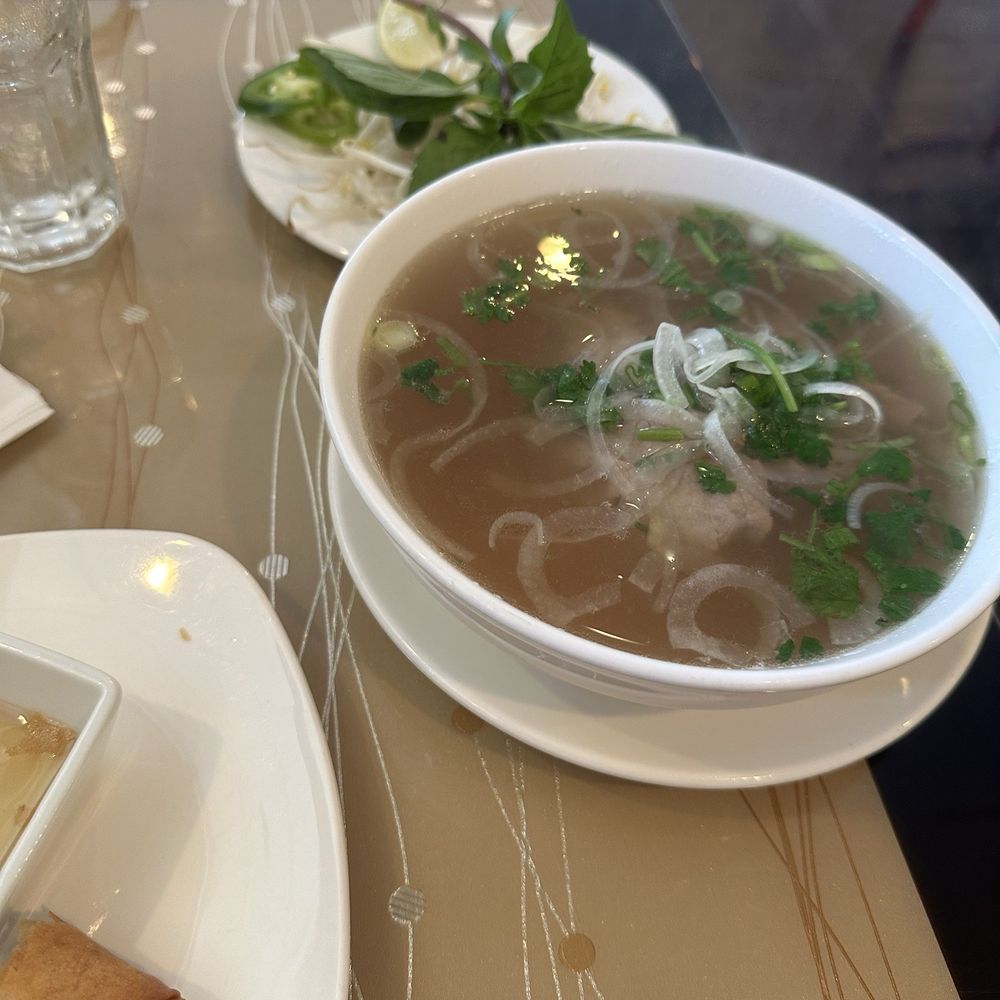 Viet Fortune - Steak "Pho" Noodles Soup - Pho Tai (small) and Crispy Spring Rolls - Cha Gio - Vietnamese Near Me - Woodbridge, Virginia Viet Fortune - Steak "Pho" Noodles Soup - Pho Tai (small) and Crispy Spring Rolls - Cha Gio - Vietnamese Near Me - Woodbridge, Virginia