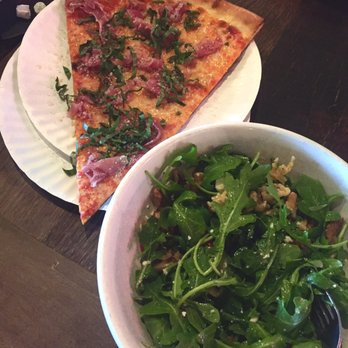 Five Points Pizza - Prosciutto Basil Slice w/ Arugula Salad - delish - Italian Near Me - Nashville, Tennessee Five Points Pizza - Prosciutto Basil Slice w/ Arugula Salad - delish - Italian Near Me - Nashville, Tennessee