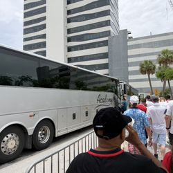 Brightline Aventura Station - Brightline Aventura - shuttles going to Hard Rock Stadium for the World Cup