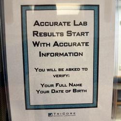 Tricore Reference Laboratories - The info you'll need to verify.