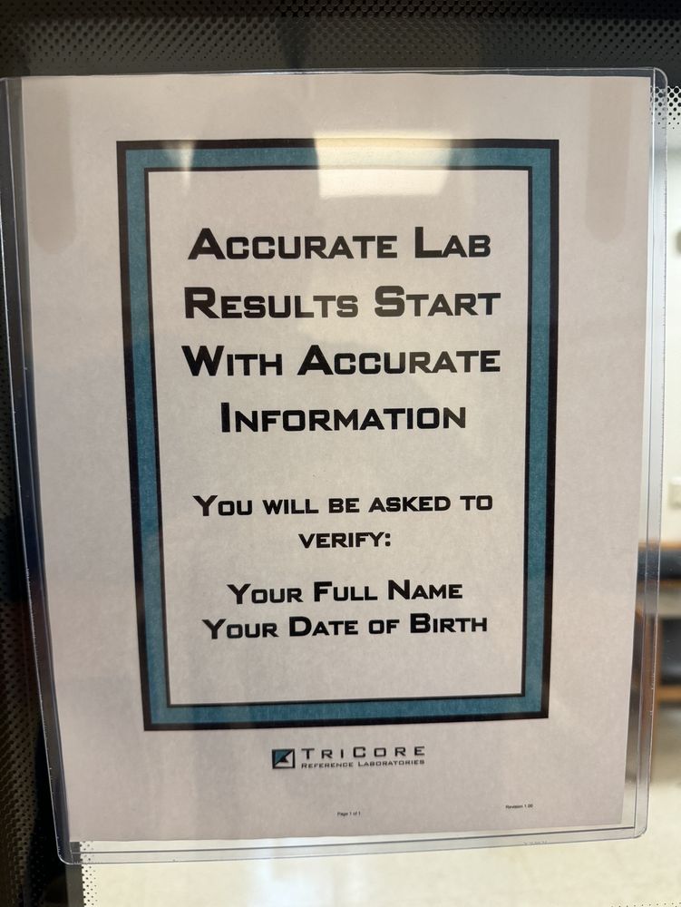 TRICORE REFERENCE LABORATORIES Updated August 2024 10 Reviews