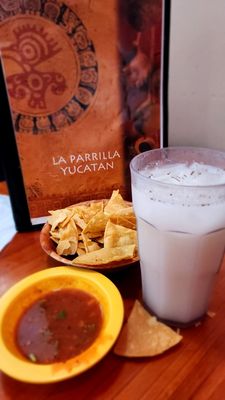 Photo of La Parrilla - Ventura, CA, US. Chips Salsa Horchata