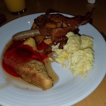 Timbers Buffet - French toast with strawberry topping, potatoes, bacon, sausage, scrambled eggs - Buffets Near Me - Wilkes-Barre, Pennsylvania Timbers Buffet - French toast with strawberry topping, potatoes, bacon, sausage, scrambled eggs - Buffets Near Me - Wilkes-Barre, Pennsylvania