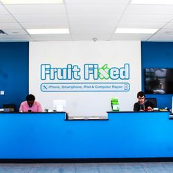 Fruit Fixed Colonial Heights - Trey and Nick working away at our Colonial Heights location. We'll get your device in and out, usually in about 30 minutes for smartphones.