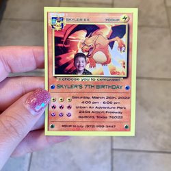 FedEx Office Print & Ship Center - Pokemon Birthday Card Invites