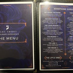 Blue Smoke - Menu : January 2024