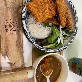 37.2 Degree Cafe & Curry - Curry Fried Fish Fillet 咖喱吉列魚扒飯 - Japanese Curry Near Me - West Covina, California