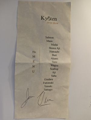 Menu photo 8 Kyoten Next Door Chicago, IL