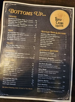 Menu photo 3 Triple Crown Tavern Huntington Beach, CA