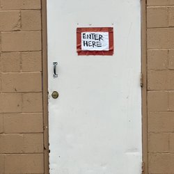 Skate Naked Indoor Skate Park - THE ENTRANCE ("Enter Here") if you couldn't tell.