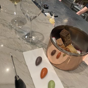 Caelis - Assorted pastries with three butters (tomato, olive and i dont remember the other one) - Mediterranean Near Me - Barcelona, B