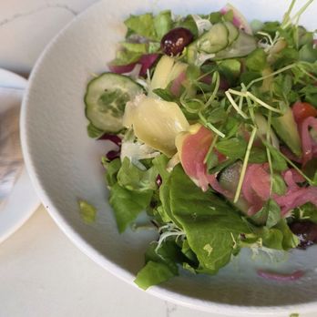 Wolfgang Puck Kitchen + Bar - Garden salad with dressing on side - New American Near Me - The Villages, Florida Wolfgang Puck Kitchen + Bar - Garden salad with dressing on side - New American Near Me - The Villages, Florida