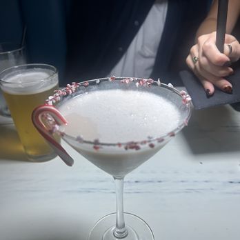 Clear Sky on Park - peppermint bark martini - New American Near Me - Seminole, Florida