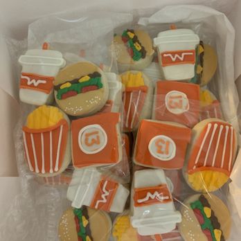 Hayley Cakes & Cookies - Mini Whataburger themed cookies for my daughter's 13th birthday! - Bakeries Near Me - Austin, Texas