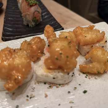 Yume Sushi Bar - Creamy Rock Shrimp Spicy Tuna Roll minus 1 roll. lol. I ate it before I took a photo. - Sushi Bars Near Me - Studio City, California Yume Sushi Bar - Creamy Rock Shrimp Spicy Tuna Roll minus 1 roll. lol. I ate it before I took a photo. - Sushi Bars Near Me - Studio City, California