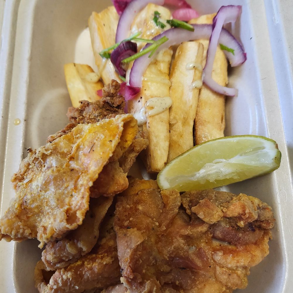 Dash of Sazon - Puerto Rican Fried Chicken - not enough spices/flavor. - Caribbean Near Me - Aiea, Hawaii Dash of Sazon - Puerto Rican Fried Chicken - not enough spices/flavor. - Caribbean Near Me - Aiea, Hawaii