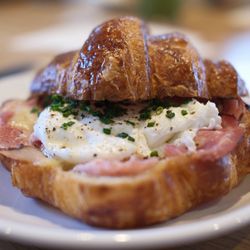 Upper Left Roasters - Breakfast Croissant Sandwich