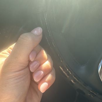 Angel's Nail and Spa - These acrylics are from a week later and still look great!Shorter for work - Nail Salons Near Me - Redlands, California