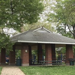 Picnic pavilion and BBQ grill.