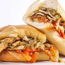 Mr.Falafel - Chicken philly cheesesteak sub.