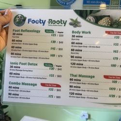 Footy Rooty - Austin - Menu at Footy Rooty