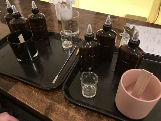 Poured Candle Bar by null