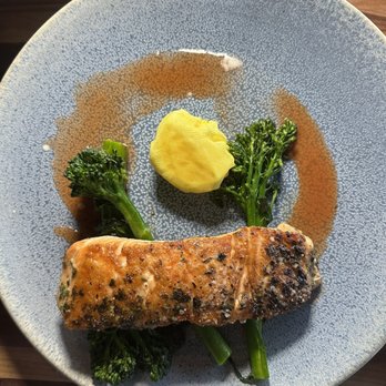 AP Rooftop - small salmon with broccolini. - Bars Near Me - Asbury Park, New Jersey AP Rooftop - small salmon with broccolini. - Bars Near Me - Asbury Park, New Jersey