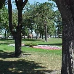 Pine Grove Park - Blue skies and green trees.