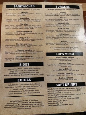 Menu photo 6 Free State Brewing Company Lawrence, KS