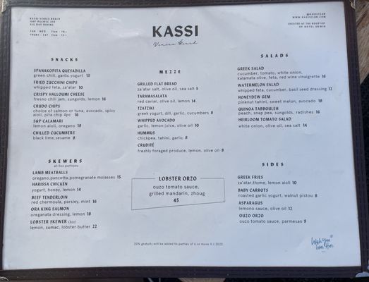 Menu photo 7 Kassi Venice, CA Menu photo 7 Kassi Venice, CA