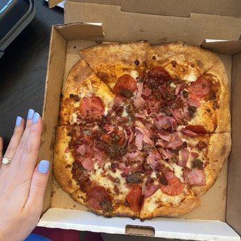 Pizza Byronz - Butcher large pan pizza - Pizza Near Me - Baton Rouge, Louisiana Pizza Byronz - Butcher large pan pizza - Pizza Near Me - Baton Rouge, Louisiana