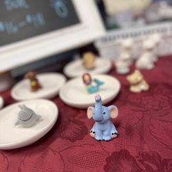 Midnight Star Pottery - Adorable ring holders : elephant