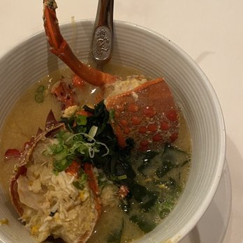 Taka - Lobster miso soup from the head of the Live Lobster. Deee-licious - Sushi Bars Near Me - San Diego, California Taka - Lobster miso soup from the head of the Live Lobster. Deee-licious - Sushi Bars Near Me - San Diego, California