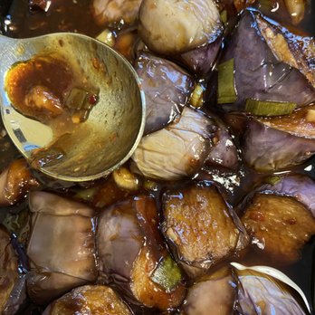 Hu's Cooking - Eggplant in garlic sauce.... Yum!!!! - Chinese Near Me - Houston, Texas Hu's Cooking - Eggplant in garlic sauce.... Yum!!!! - Chinese Near Me - Houston, Texas