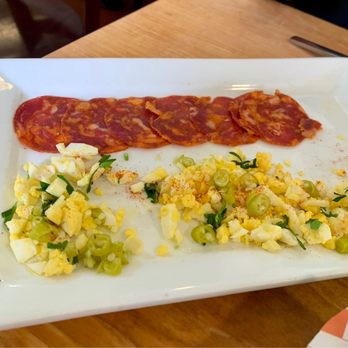 La Boca - Chorizó con egg salad - Tapas Bars Near Me - Santa Fe, New Mexico