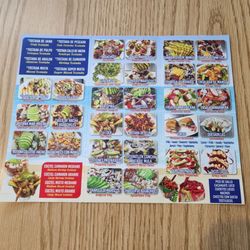 Mariscos La Tropicana - Menu - Inside