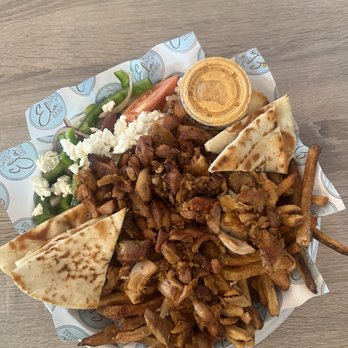 Ela Greek Kitchen - Chicken Platter with French fries - Greek Near Me - Jersey City, New Jersey